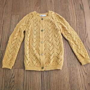 Sinsay Fall Mustard Yellow Knit Sweater Girls Size 6 Slim